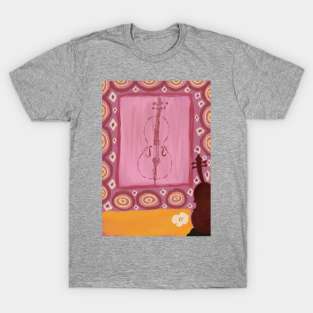 Violin beauty painting T-Shirt